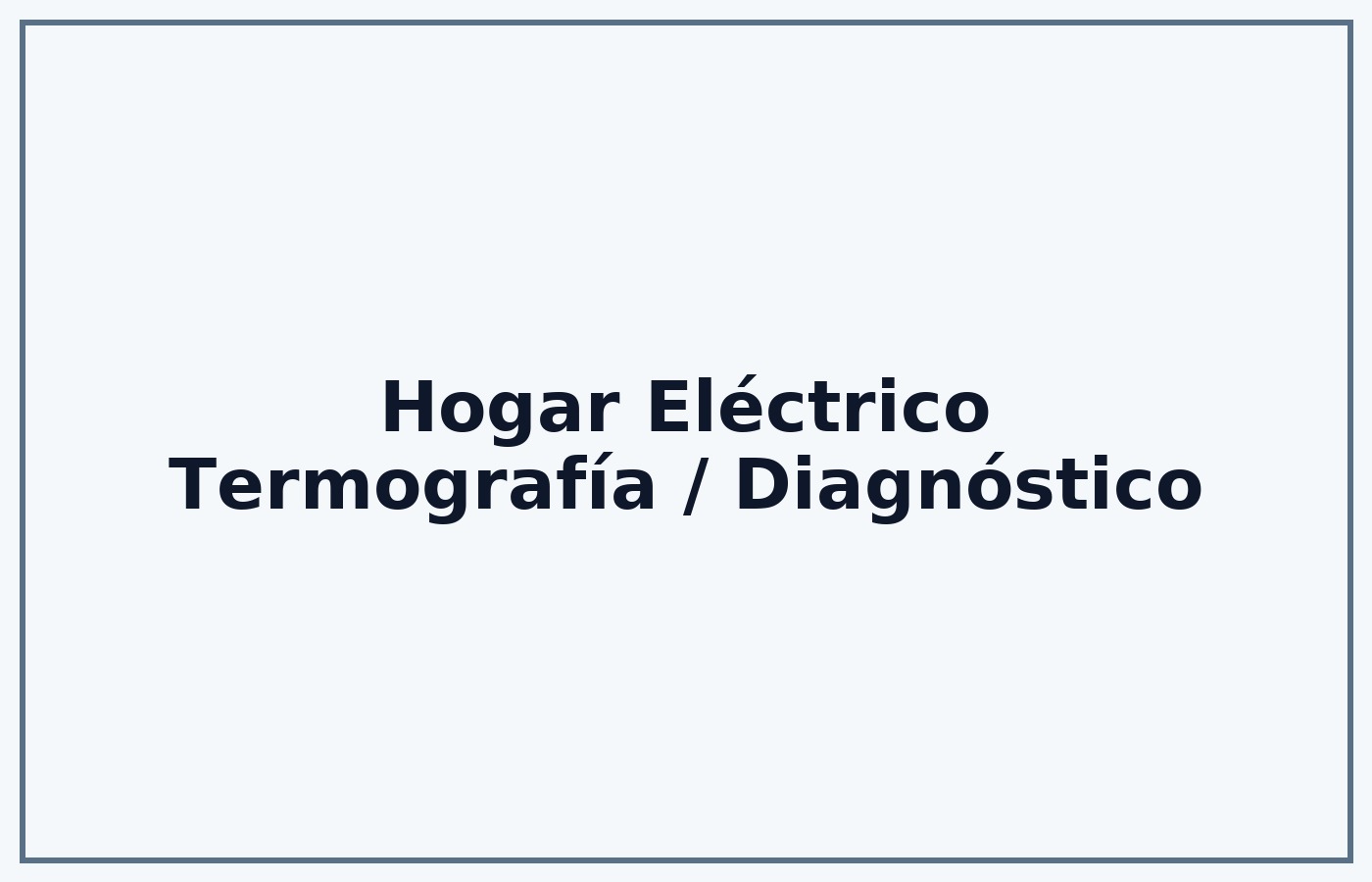 Termografía / Diagnóstico